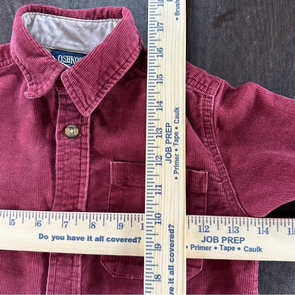 OshKosh B'gosh Kids Corduroy Button-Up Shirt - Burgundy